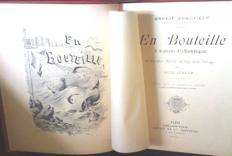 En bouteille a travers l'atlantique De Key-West (Floride) au Cap Nord (Norvege) par le Gulf-Stream 

. Ernest D'Hervilly (Norvege) par le ...