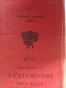 Annuaire diplomatique et consulaire 1938