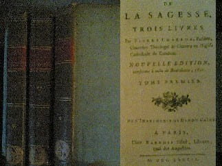 De la sagesse. Trois livres. Nouvelle édition conforme à celle de Bordeaux, 1601. 
Charron Pierre 
