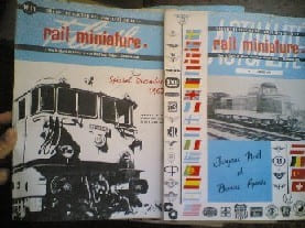 Rail Miniature . 11 volumes . Oragane de liaison des amateurs HO et TT 
Jean Bedu Gérant
