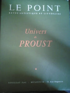 Univers de Proust. revue artistique et littéraire, dix iéme année 1959. 

