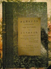 pensées extraites des satires de juvenal