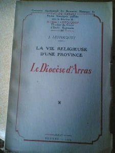 La vie religieuse d'une province Le Diocèse d'Arras 

