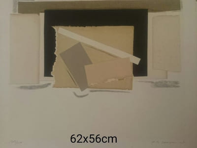 lithographie Bernard Mandeville 62cmx60 cm ateliers karcher