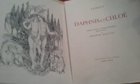 Daphnis et Chloé. Compositions lithographiques originales de Suzanne Ballivet. . BALLIVET LONGUS.