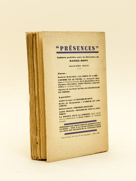 La Vie recluse en Poësie, suivi de Présence et poësie par Daniel-Rops  [ Livre dédicacé par l'auteur à Jean Paulhan - édition originale ]. LA TOUR DU ...