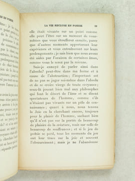 La Vie recluse en Poësie, suivi de Présence et poësie par Daniel-Rops  [ Livre dédicacé par l'auteur à Jean Paulhan - édition originale ]. LA TOUR DU ...