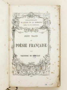 Petit Traité de Poésie Française.  [ édition originale ]