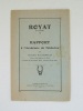 Royat (Auvergne), Rapport à l’Académie de Médecine.. RENAULT, Paul