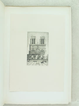 Images de Paris. 12 burins de Michel Béret. [ Exemplaire H.C. - Livre dédicacé par l'un des auteurs ]. BERET, Michel ; ARNOUX, Alexandre