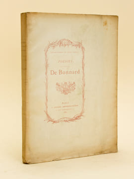 Poésies diverses du Chevalier de Bonnard [ Exemplaire sur Chine ]. DE BONNARD, Chevalier