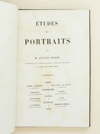 Etudes et Portraits. Etude sur la carrière oratoire, politique et financière de William Pitt - Portrait de Charles Fox - Etude sur la vie et la politique de George Canning - Portrait de Madame Roland - Notice sur François Daunou - Eloge de l'Amiral Duperré - Appréciation de la vie et des ouvrages d'Andrieux.