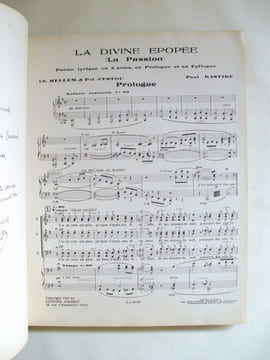 La Divine Epopée (La Passion), poème lyrique en 5 actes, un prologue et épilogue de Charles Hellen et Pol d’Estoc, musique de Paul Bastide. [ ...