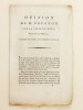 Opinion de M. Prugnon sur la Peine de Mort, prononcée le 31 Mai 1791.  [ édition originale ]. PRUGNON