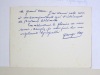 Lettre autographe signée de l'écrivain George-Day. GEORGE-DAY ; [DEBEAUVAIS, Yvonne ]