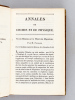 Annales de Chimie et de Physique. 1825 - Volume 1 : Tome XXVIII : Second Mémoire sur la Théorie du Magnétisme (Poisson) - Sur les effets ...