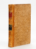 Annales de Chimie et de Physique. 1822 - Volume 3 : Tome XXI : Addition au Mémoire sur la Théorie des Fluides élastiques (Laplace) - Extrait d'un ...