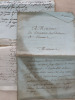Lettre de 8 pp. adressée  " A Messieurs du Directoire du District de Toneins" [ Tonneins ] daté du 13 janvier 1791 ; [ On joint : ] Extrait de la ...