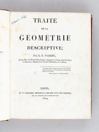 Traité de la Géométrie Descriptive - [ Suivi de : ] Planches.