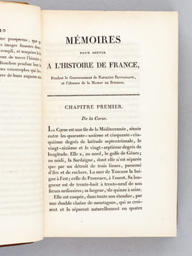 Mémoires pour Servir à l'Histoire de France (9 Tomes - Complet) Mémoires pour Servir à l'Histoire de France, sous le gouvernement de Napoléon ...