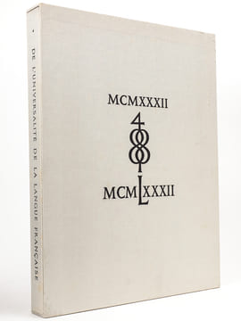 De l’Universalité de la Langue Française - [ Discours sur l’Universalité de la Langue Française ].. RIVAROL