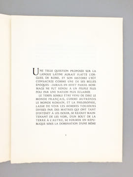 De l’Universalité de la Langue Française - [ Discours sur l’Universalité de la Langue Française ].. RIVAROL