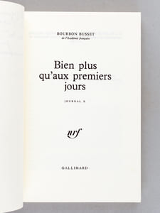 Foi jurée, esprit libre - L’empire de la passion -  La différence créatrice - L’instant perpétuel. Récits pour Laurence. - L’esprit de la forêt. Contes pour Laurence. - Laurence ou la sagesse de l’amour fou - Le berger des nuages - L’amour confiance. Conte pour Laurence. - Les choses simples. Journal VIII. - La force des jours. Journal IX - Bien plus qu’aux premiers jours. Journal X   [ Livres tous dédicacés ]