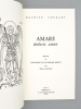Amare doloris amor  [ Livre dédicacé par l'auteur - édition originale ]. COURANT, Maurice