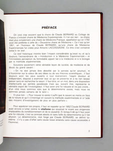Médecine expérimentale , passé , présent , avenir     [ exemplaire dédicacé au professeur Jean Bernard ]