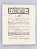 Loi relative à la formation de la haute Cour nationale donnée à Paris le 15 Mai 1791  [ Décret de l'Assemblée Nationale du 10 Mai 1791 contresigné par ...