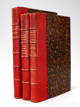 [ Traité de Chimie Minérale ] Epreuves corrigées de la main d'Henri Moissan, Prix Nobel de Chimie 1906. 3 Volumes : Vol. I : Soufre - Mercure ; Vol. ...