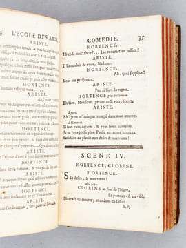 L'Ecole des Amis, Comédie en vers, et en cinq actes. [Suivi de :] Le Temple du Goust.. Anonyme ; [ NIVELLE DE LA CHAUSSEE, Pierre Claude ; ...