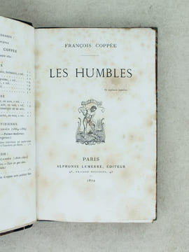 Les Humbles. [ Suivi de :] Le Passant. Comédie en un acte, en vers.  [ édition originale ]. COPPEE, François