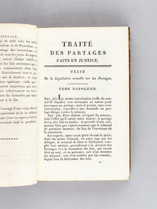 Traité des Partages faits en justice, utile à toutes sortes de personnes, et nécessaire aux avoués, notaires, experts et gens d'affaire des villes et des campagnes.