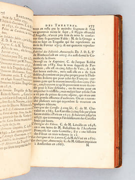 Bibliotèque des Théatres, contenant le Catalogue Alphabétique des Pièces dramatiques, Opéra, Parodies, & Opéra comiques ; & le tems de leurs ...