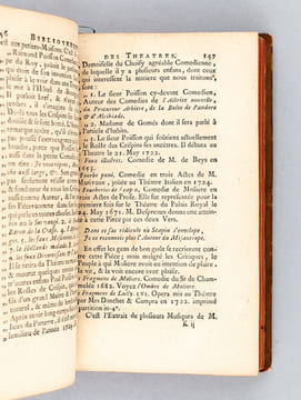 Bibliotèque des Théatres, contenant le Catalogue Alphabétique des Pièces dramatiques, Opéra, Parodies, & Opéra comiques ; & le tems de leurs ...