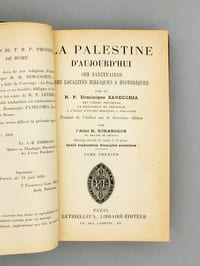 La Palestine d'Aujourd'hui. Ses sanctuaires, ses localités bibliques & historiques (2 Tomes - Complet)