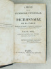 Abrégé de la mythologie universelle ou Dictionnaire de la Fable.. NOEL, Fr.