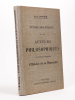 Etudes analytiques sur les Auteurs Philosophiques et Notions Sommaires d'Histoire de la Philosophie. [ suivi de : ] Index biographique des Principaux ...