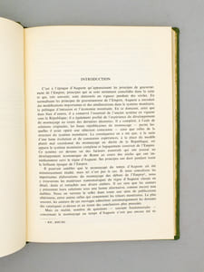 Recherches sur le monnayage et la circulation monétaire sous le règne d'Auguste.