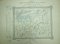 Carte du Département de la Gironde et des parties des Départements Limitrophes en 9 feuilles.