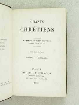 Chants chrétiens. Soprano - Contralto. Collectif
