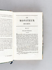 Le Moniteur Secret ou Tableau de la Cour de Napoléon (2 Tomes - Complet) [ Suivi de : ] Réflexions sur Napoléon Buonaparte ; précédées d'une notice concernant le caractère français ; par J.-L. Rivière, Officier de Santé, Oculiste, Dentiste, etc.