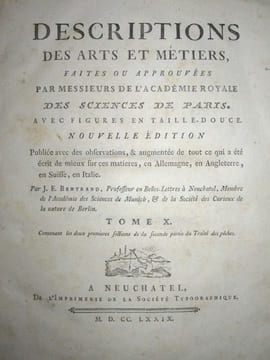Descriptions des Arts et Métiers. Tome X contenant les deux premières sections de la seconde partie du Traité des Pêches.. BERTRAND, J. E. ; [ DUHAMEL ...