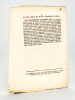 Lettres Patentes du Roy, pour la Confection en dernier Ressort du Papier Terrier des Domaines du Roi, engagés dans la Généralité de Guienne, référés ...
