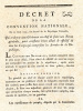 Décret de la Convention Nationale du 22 avril 1793, l'an second de la République Française, Qui ordonne aux Généraux en chef de faire une Revue ...