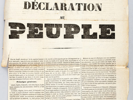 Déclaration au Peuple. [ Déclaration des républicains emmenés par Ledru-Rollin, développant leur programme ]. LEDRU-ROLLIN