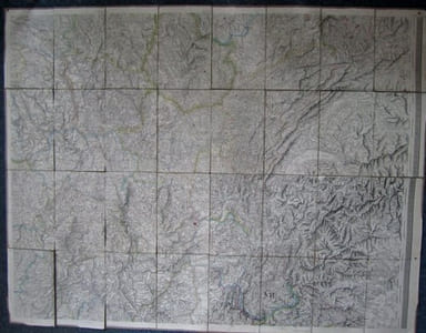 [ Carte ] Centre Est de la France : Belfort - Bâle - Auxerre - Bourges - Aurillac - Valence - Turin - Lyon - Macon