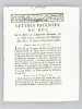 Lettres Patentes du Roi, sur le Décret de l'Assemblée Nationale, du 30 Mai 1790, concernant les Mendians dans Paris, ou dans les Départemens voisins. ...