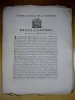 Conseil Général de la Commune. Proclamation du Mercredi 10 Novembre 1790 : "Le Conseil Général de la Commune, instruit qu'un Billet du Roi à M. le ...